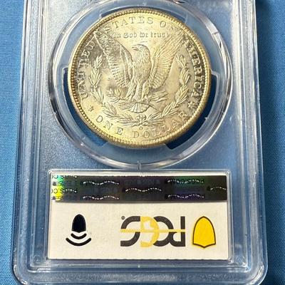 PCGS CERTIFIED 1899-O MS63 GRADED MORGAN SILVER DOLLAR AS PICTURED. (COIN #8316).