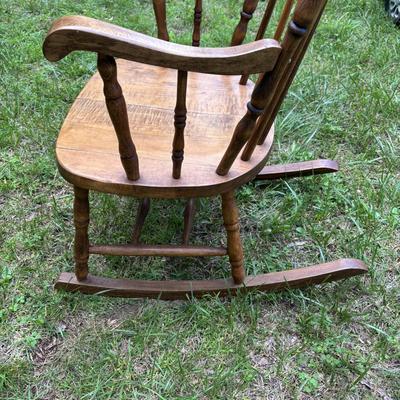 LOT 71: Vintage Rocker & Child's Chair