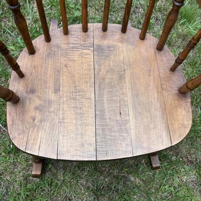 LOT 71: Vintage Rocker & Child's Chair
