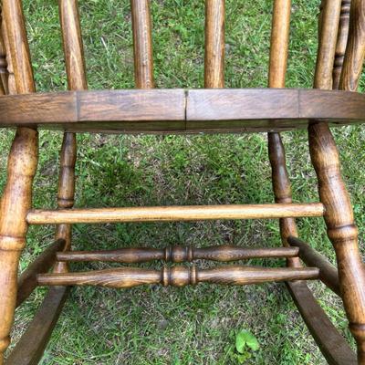 LOT 71: Vintage Rocker & Child's Chair