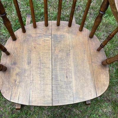 LOT 71: Vintage Rocker & Child's Chair