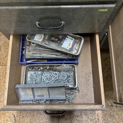 LOT 75: Basement Tool Cabinets & Tools