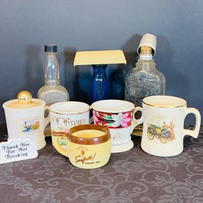 LOT 87: Shaving Mugs, Tonic Bottles and More