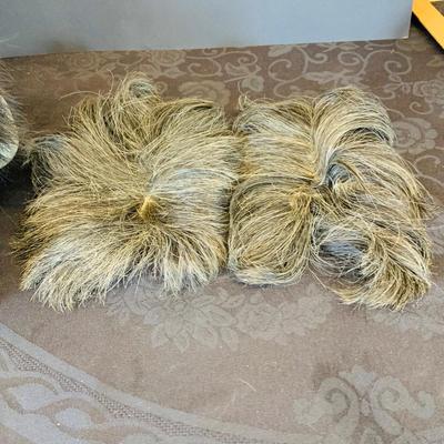 LOT 88: Selection of Vintage Men’s Toupees and Milliner Hat Block Heads Including a Vintage/Antique Canvas Head with Adjustable Clamp on...