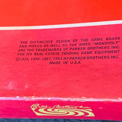 LOT 89: Vintage Parker Brothers Board Games Including Two (2) Editions of Monopoly and Avalanche Marble Game