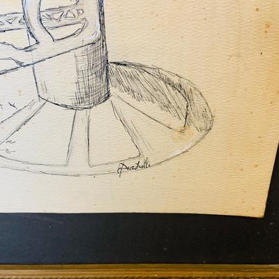 LOT 91: Barber Shop Memorabilia a Framed Etching, Cast Iron Haircut Plaque, Wooden Barber Poll, Books and Mor
