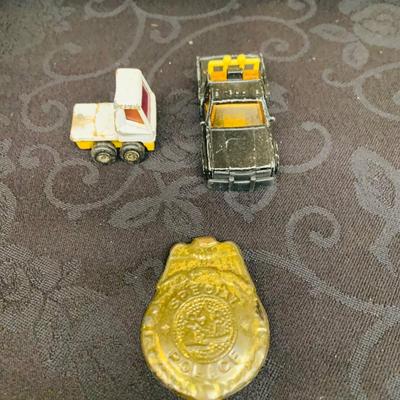 LOT 93: Vintage Toys Pieces and Parts - Featuring Structo Pressed Steel Dome Horse Carrier (Missing Front Wheels), Vintage Waco Draw...