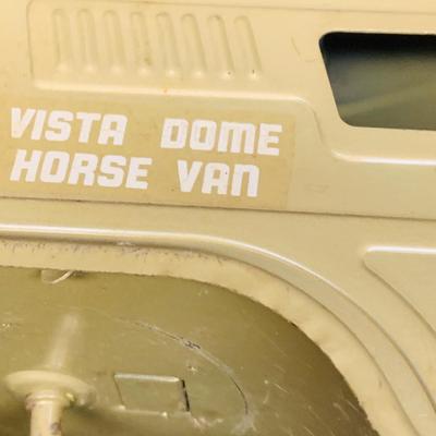 LOT 93: Vintage Toys Pieces and Parts - Featuring Structo Pressed Steel Dome Horse Carrier (Missing Front Wheels), Vintage Waco Draw...