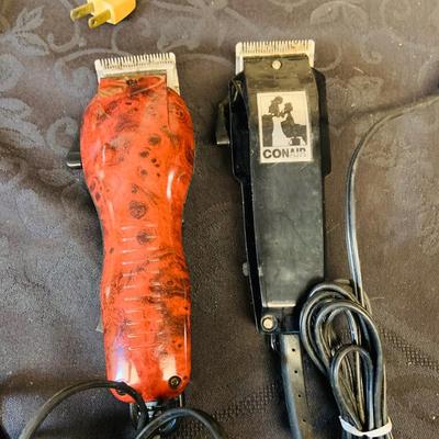LOT 98: Vintage Barber Shop Supplies Including a Wahl Super Vac Shaver, Schick Hot Lather Shaving Cream Dispenser, Vintage Louis Hair...