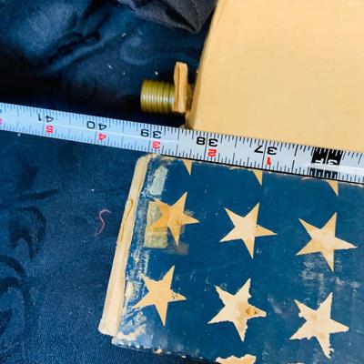 LOT 101: Patriotic Collection Featuring a Framed Jamie Wyeth 911 Wall Art, Vintage US Flags, New Jersey Flag, Army Pamphlets and More