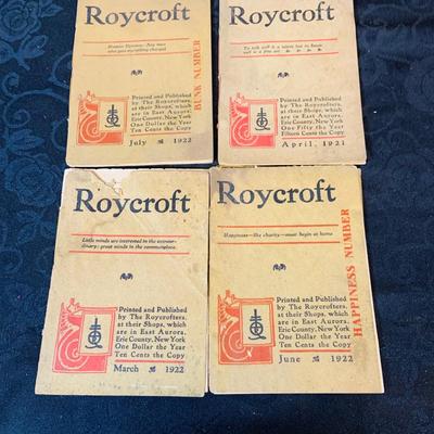 LOT 102: Collection of Four (4) Antique Roycroft Magazines. Roycrofts Pamphlets, Two Vintage Books Beacon Lights of History by John...