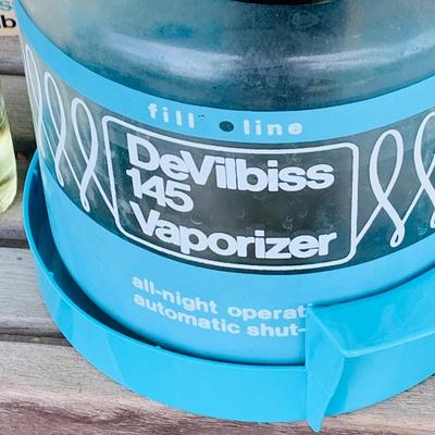 LOT 104: Set of Three (3) Vintage Box Fans by Kmart, Superlectric and More and a Vintage Glass Devibiss Vaporizer