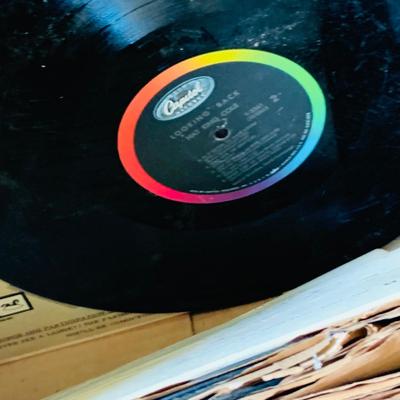 LOT 106: Mid Century Vinyl LP Collection, and Four (4) RCA Video Discs, 45’s and More