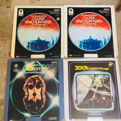 LOT 106: Mid Century Vinyl LP Collection, and Four (4) RCA Video Discs, 45’s and More