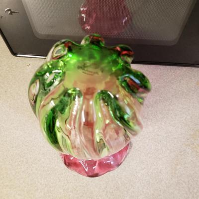 LOT 110: Art Glass and Ceramic Floral Vases; Microwave