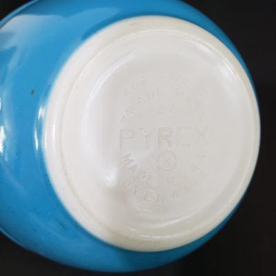 LOT 112: Vintage Kitchen; Pyrex, Louella Butter Dish, and More