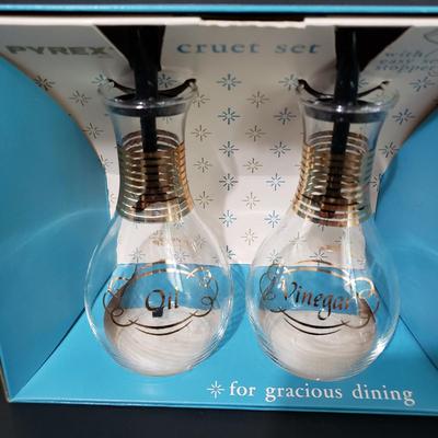 LOT 112: Vintage Kitchen; Pyrex, Louella Butter Dish, and More