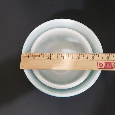 LOT 112: Vintage Kitchen; Pyrex, Louella Butter Dish, and More