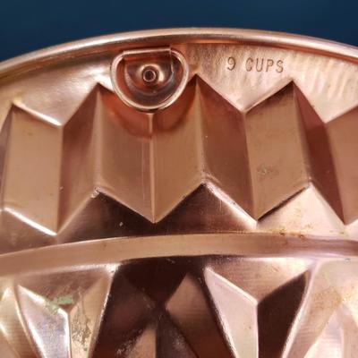 LOT 113: Vintage Kitchen; Pyrex Desert Dawn, Chrome Cake Box, Cookbooks, Bundt Pan, and More