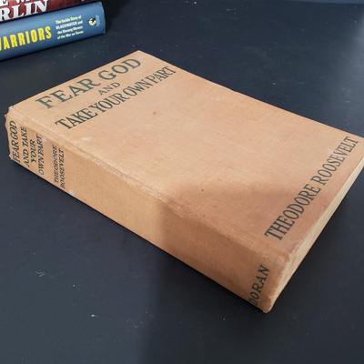 LOT 115: Military Collection; Army Laughs, West Point, Theodore Roosevelt, and Many Books