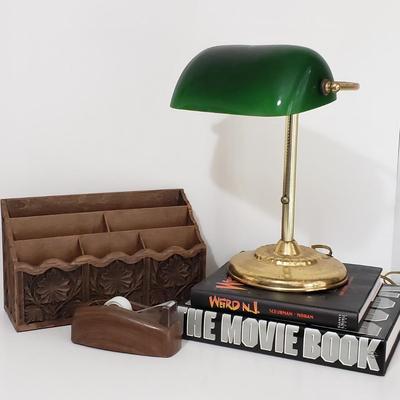 LOT 116: Vintage Desk Accessories and Books