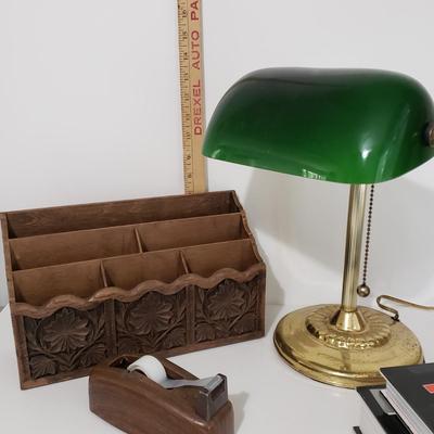 LOT 116: Vintage Desk Accessories and Books