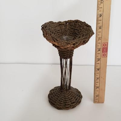 LOT 118: Rustic and Mid-Century Decor