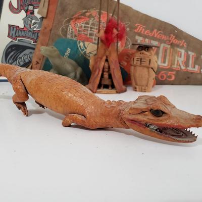 LOT 120: Vintage Travel Memorabilia; World's Fair, Cherokee Art, Jupiter Hammerheads, and So Much More