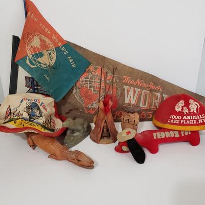 LOT 120: Vintage Travel Memorabilia; World's Fair, Cherokee Art, Jupiter Hammerheads, and So Much More