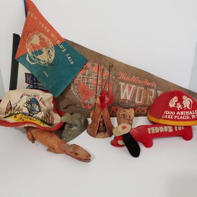 LOT 120: Vintage Travel Memorabilia; World's Fair, Cherokee Art, Jupiter Hammerheads, and So Much More