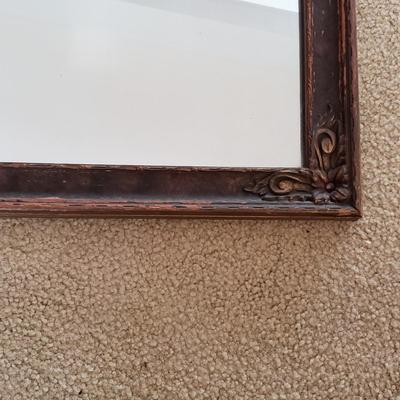 LOT 123: Vintage Mezzo Print of The Last Supper along with a Vintage Mirror