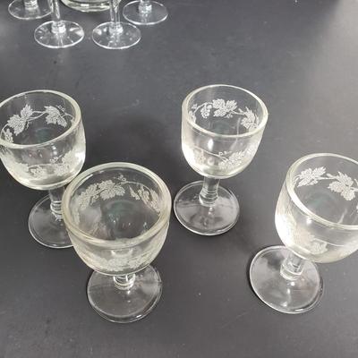 LOT 124: Vintage Atomic Decanter & Glass Set & More