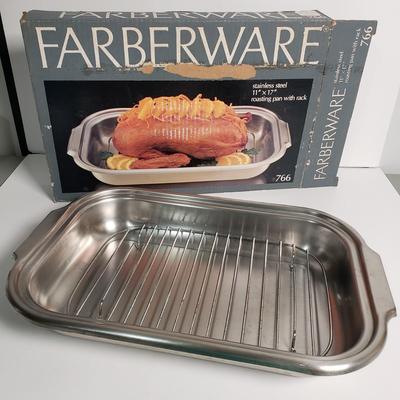 LOT 126: Kitchen Collection: Corning Ware, Farberware, Apple Peeling Machine, Coffee Pots & More