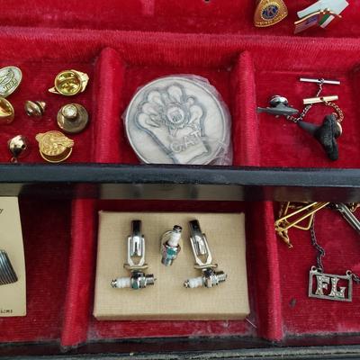 LOT 127: Vintage Cuff Links, Tie Tacks & More
