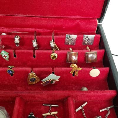 LOT 127: Vintage Cuff Links, Tie Tacks & More