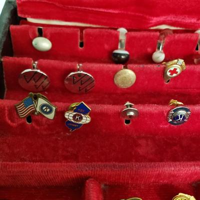 LOT 127: Vintage Cuff Links, Tie Tacks & More