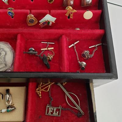 LOT 127: Vintage Cuff Links, Tie Tacks & More
