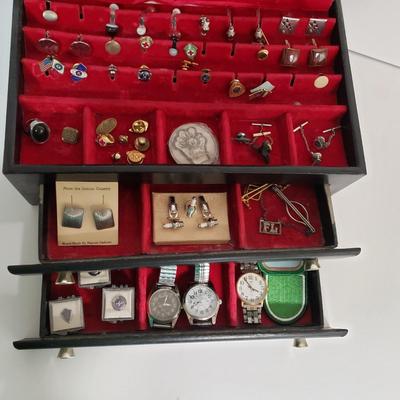 LOT 127: Vintage Cuff Links, Tie Tacks & More