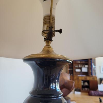 Wildwood Lampholder Black Marble Table Lamp (LR-EL)
