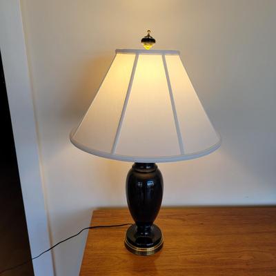 Wildwood Lampholder Black Marble Table Lamp (LR-EL)