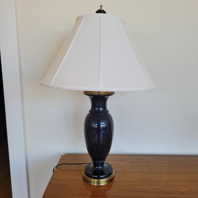 Wildwood Lampholder Black Marble Table Lamp (LR-EL)