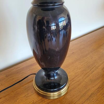 Wildwood Lampholder Black Marble Table Lamp (LR-EL)