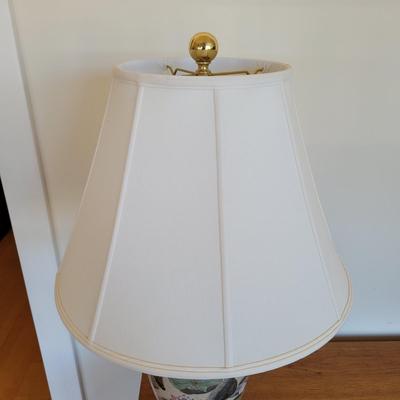 Gilded Lotus Ceramic Table Lamp (LR-EL)