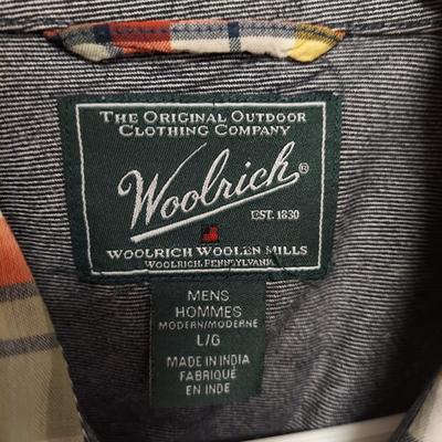 Men's Med/Lg Button Down Shirts by Woolrich & More (C2-BBL)