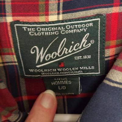 Men's Med/Lg Button Down Shirts by Woolrich & More (C2-BBL)