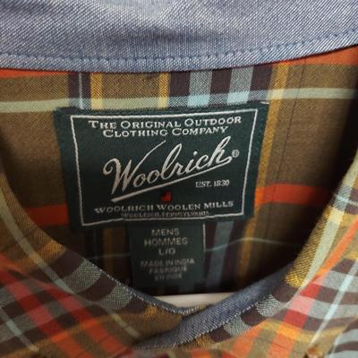 Men's Med/Lg Button Down Shirts by Woolrich & More (C2-BBL)