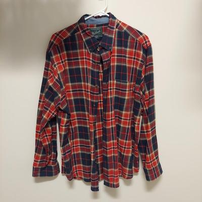 Men's Med/Lg Button Down Shirts by Woolrich & More (C2-BBL)