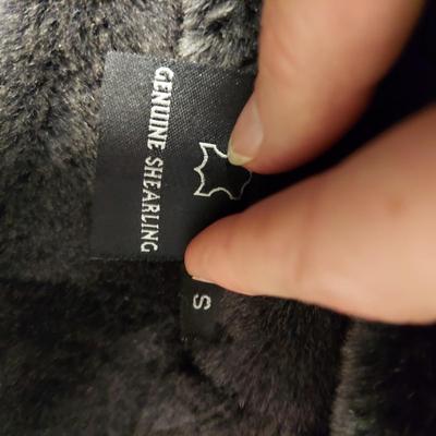 Women's Leather Coats w/ Shearling, Size S/M (C2-BBL)