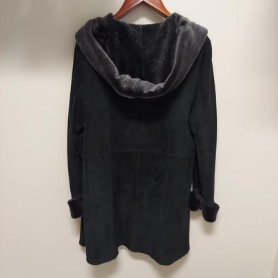 Women's Leather Coats w/ Shearling, Size S/M (C2-BBL)