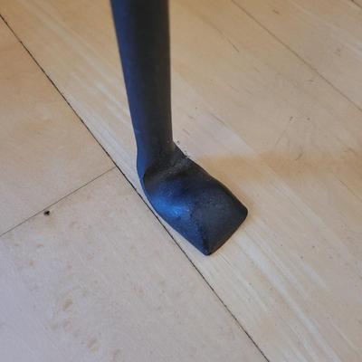 Pair of Iron and Glass Side Tables (LR-EL)